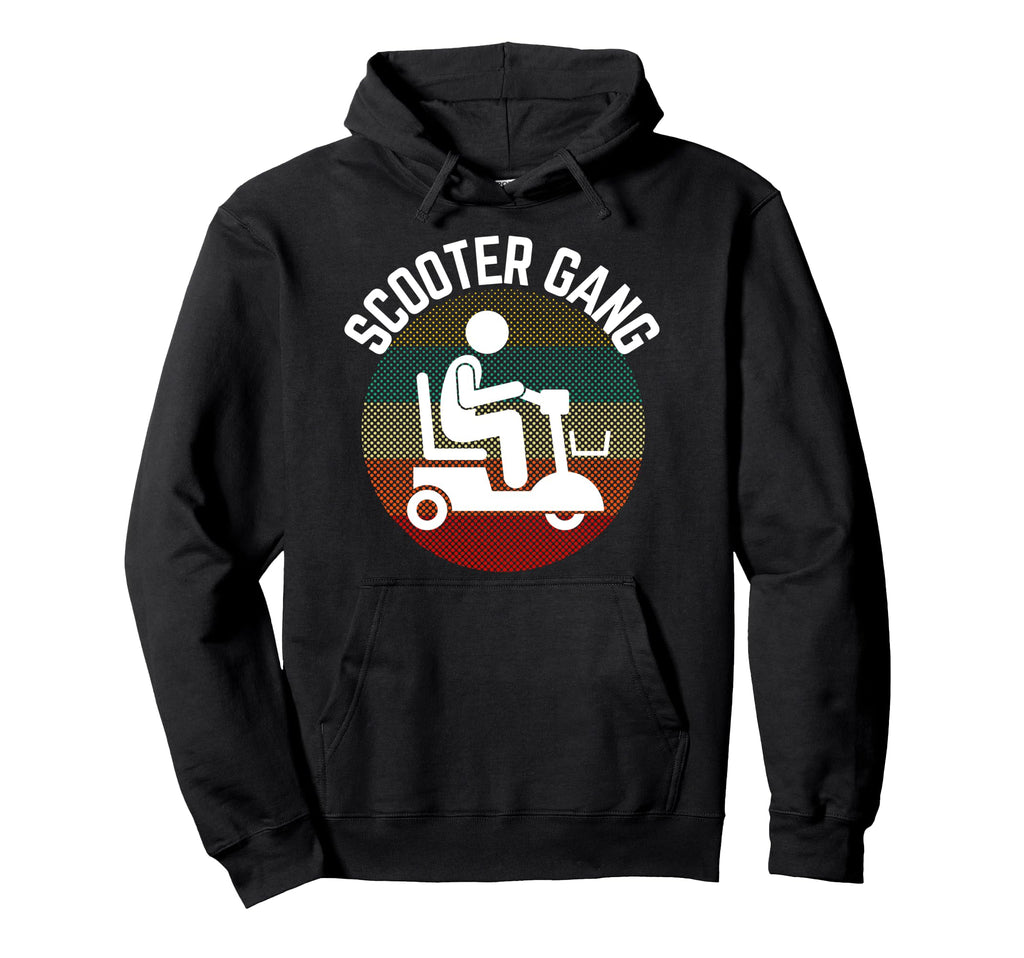 Mobility Scooter Gang Moped Hoodie - Casual Everyday Wear for Adults - T-Shirt, Sweatshirt, Hoodie