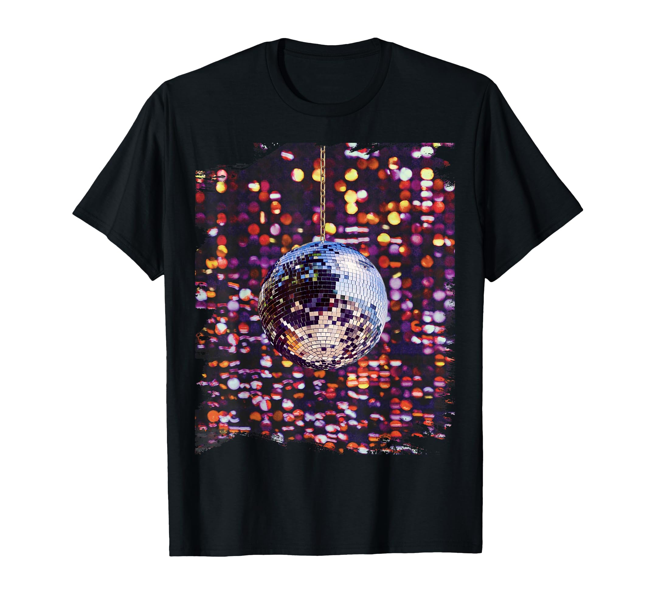Colorful Disco Ball Club 70S T-Shirt - Custom Art Print for Adults - T-Shirt, Sweatshirt, Hoodie