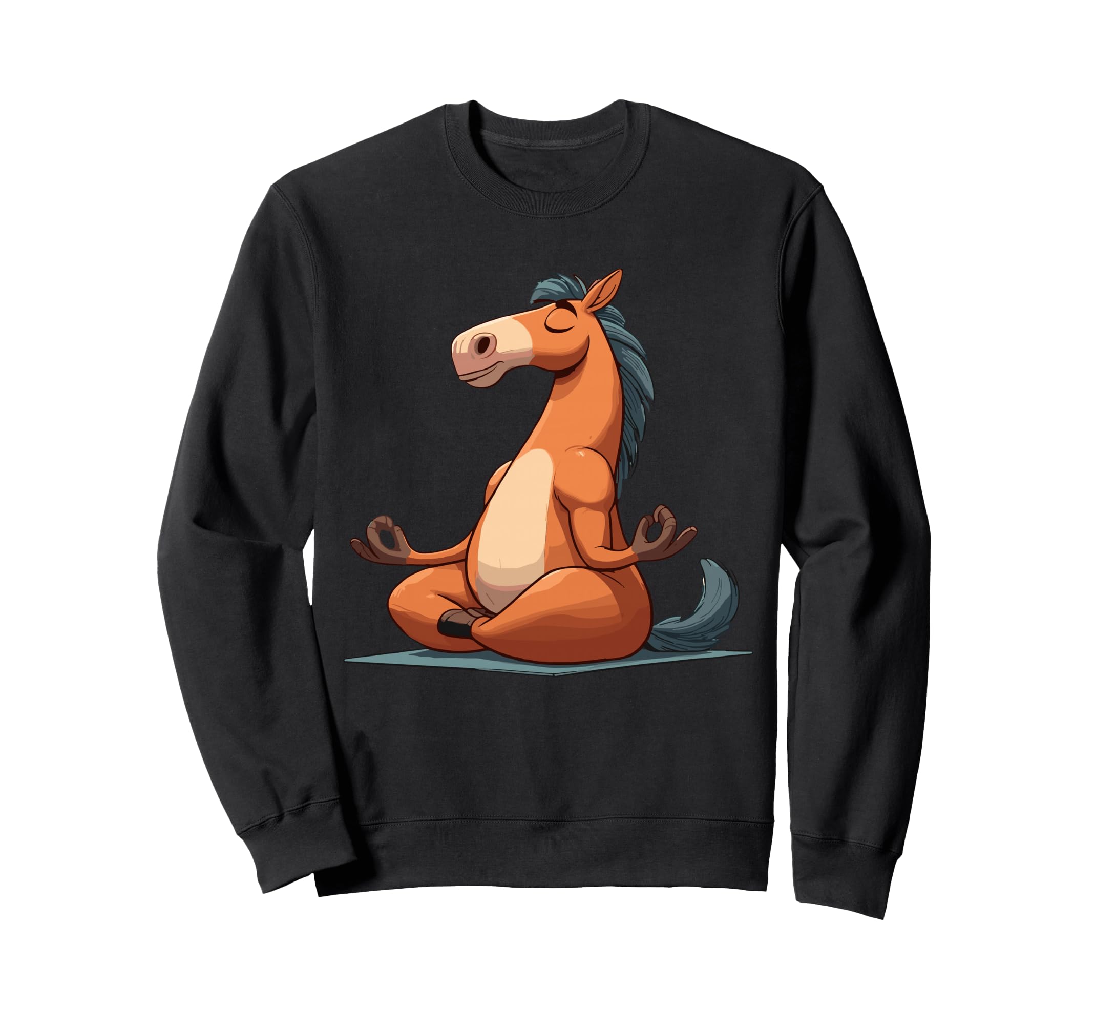 Meditation Horse Yoga Pose Sweatshirt - Novelty Apparel for Adults - T-Shirt, Sweatshirt, Hoodie