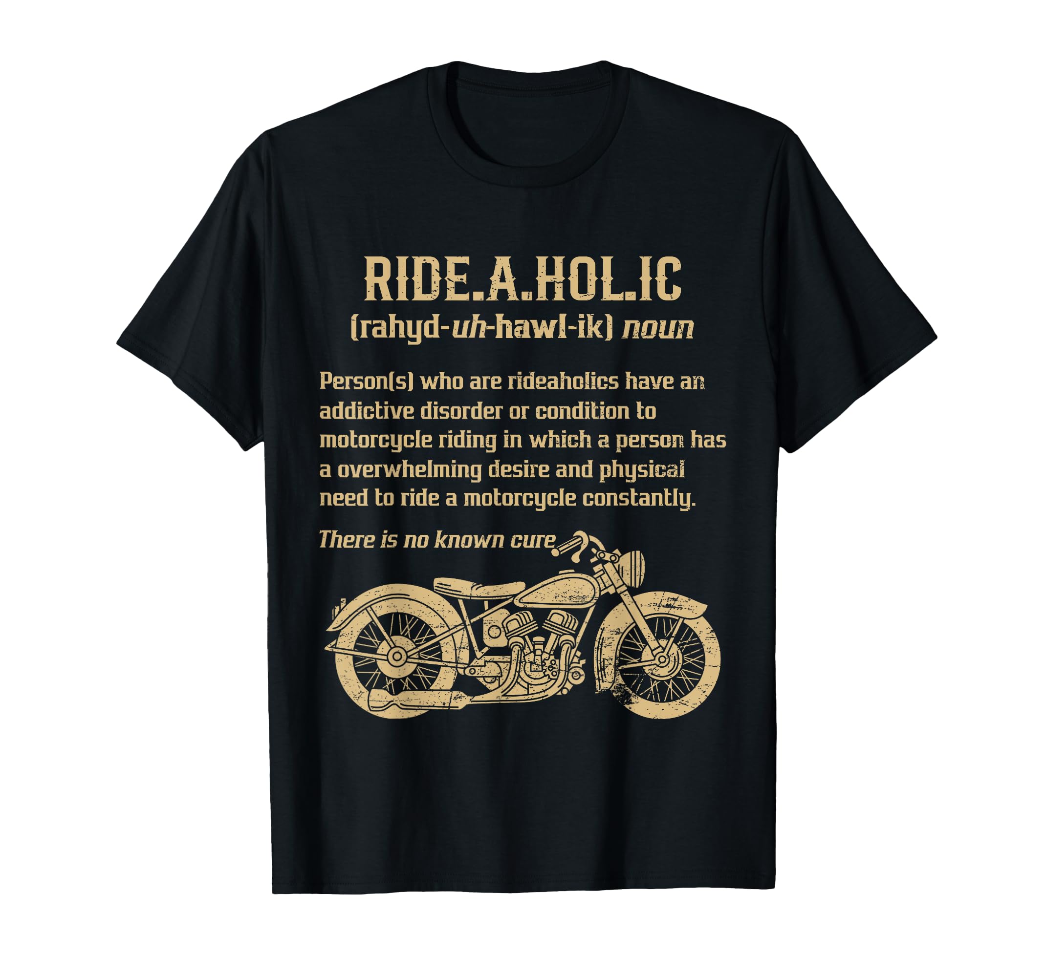 Funny Ride Aholic Definition T-Shirt - Streetwear Style for Adults - T-Shirt, Sweatshirt, Hoodie
