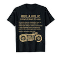 Funny Ride Aholic Definition Motorcycle T-Shirt - Minimalist Print Unisex - T-Shirt, Sweatshirt, Hoodie