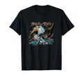Born To Be Free Eagle Flag Motorcycle T-Shirt - Trendy Graphic for Adults - T-Shirt, Sweatshirt, Hoodie