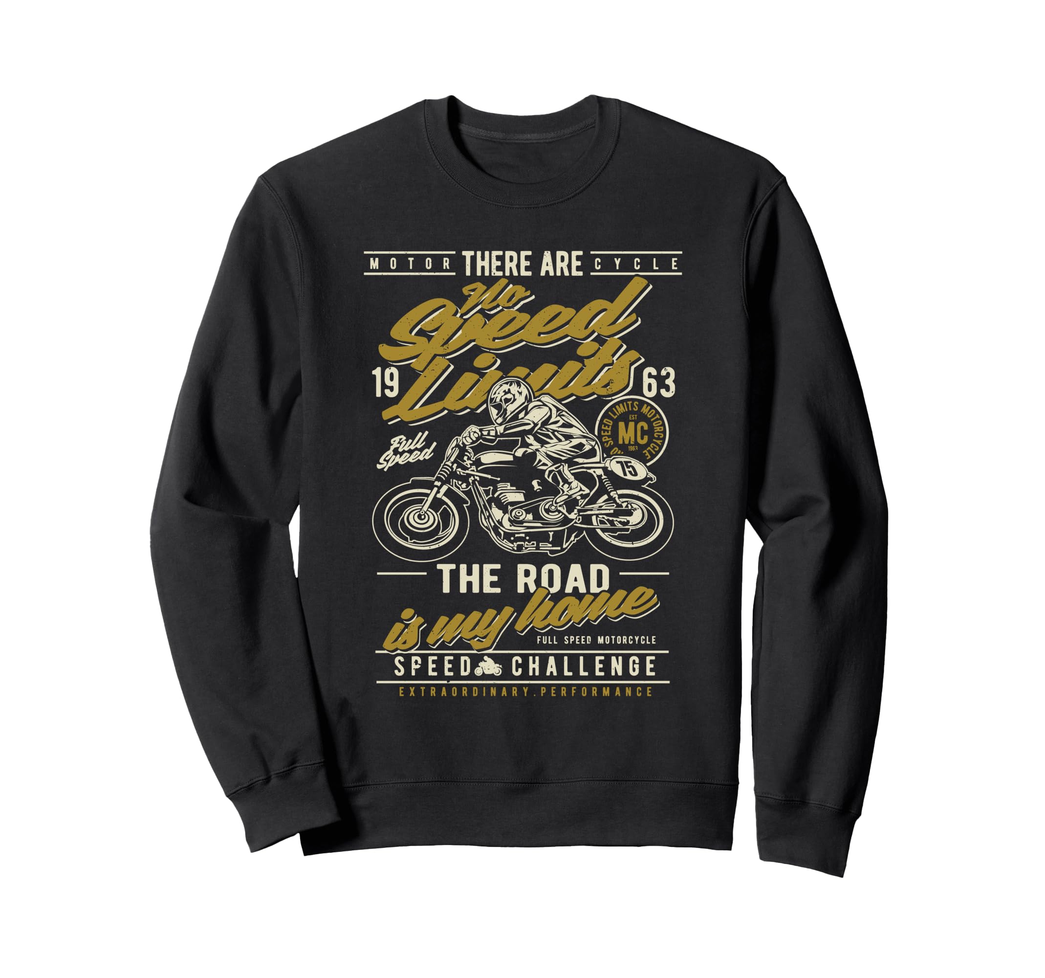 Motorcycle Race Sweatshirt - Unique Graphic Men Women - T-Shirt, Sweatshirt, Hoodie