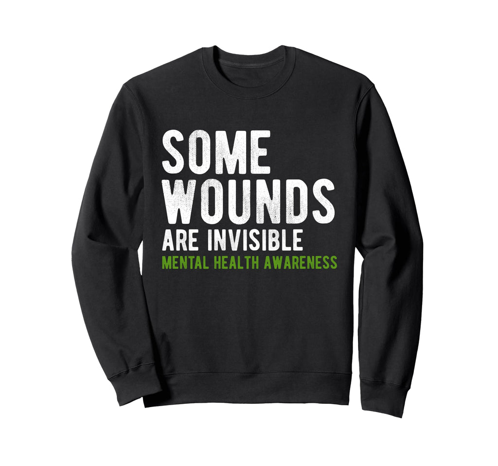 Some Wounds Are Invisible Mental Sweatshirt - Minimalist Print Unisex - T-Shirt, Sweatshirt, Hoodie