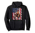 Motorcycle American Flag Helmet Biker Hoodie - Streetwear Style Men Women - T-Shirt, Sweatshirt, Hoodie