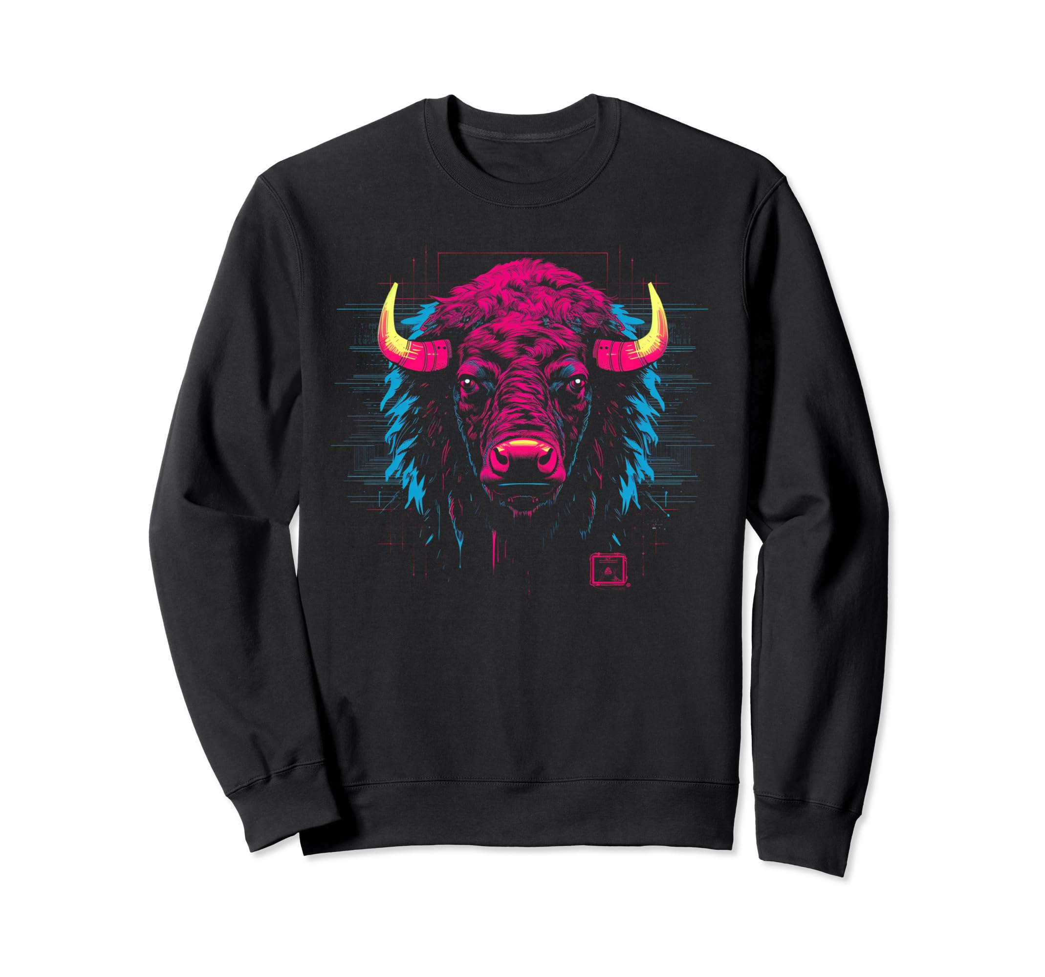 Buffalo Vaporwave Retrowave Sweatshirt - Minimalist Print Men Women - T-Shirt, Sweatshirt, Hoodie