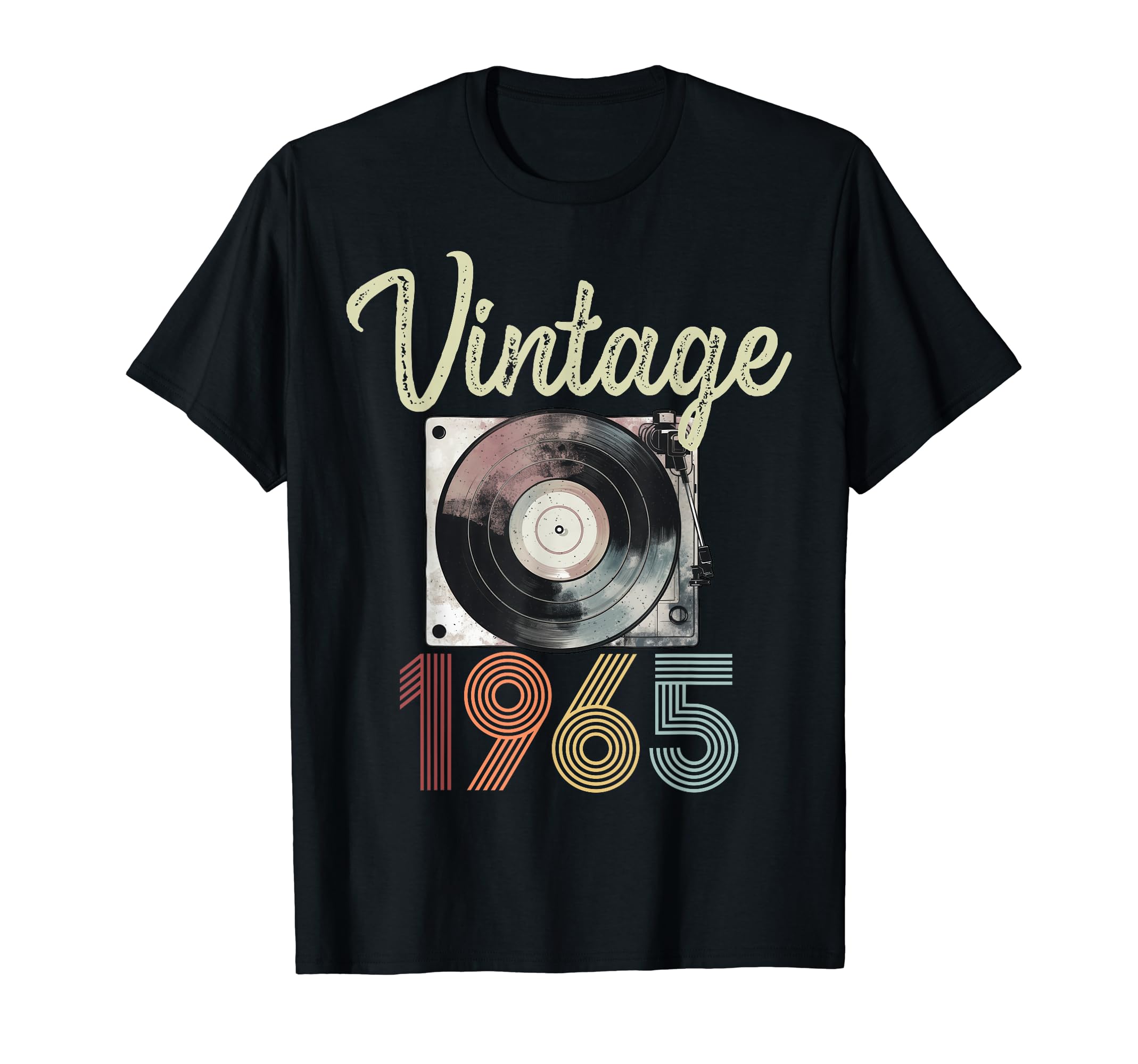 1965 Vinyl Record Player 59Th T-Shirt - Aesthetic Graphic for Adults - T-Shirt, Sweatshirt, Hoodie