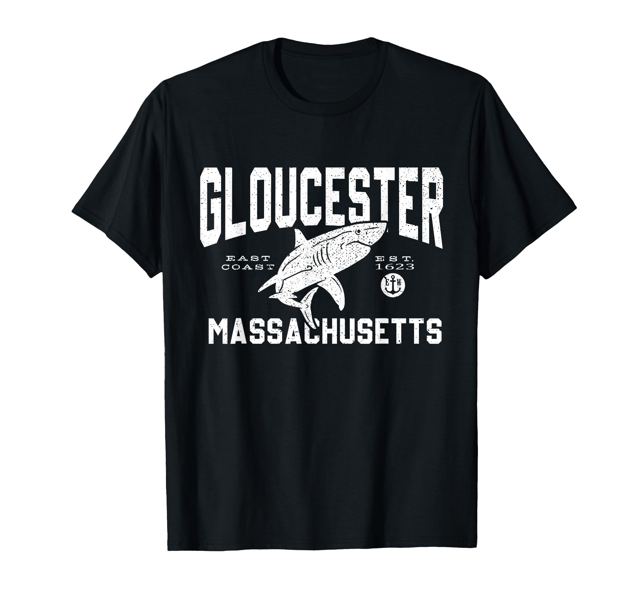 Shark Typography Gloucester Mass T-Shirt - Streetwear Style Men Women - T-Shirt, Sweatshirt, Hoodie