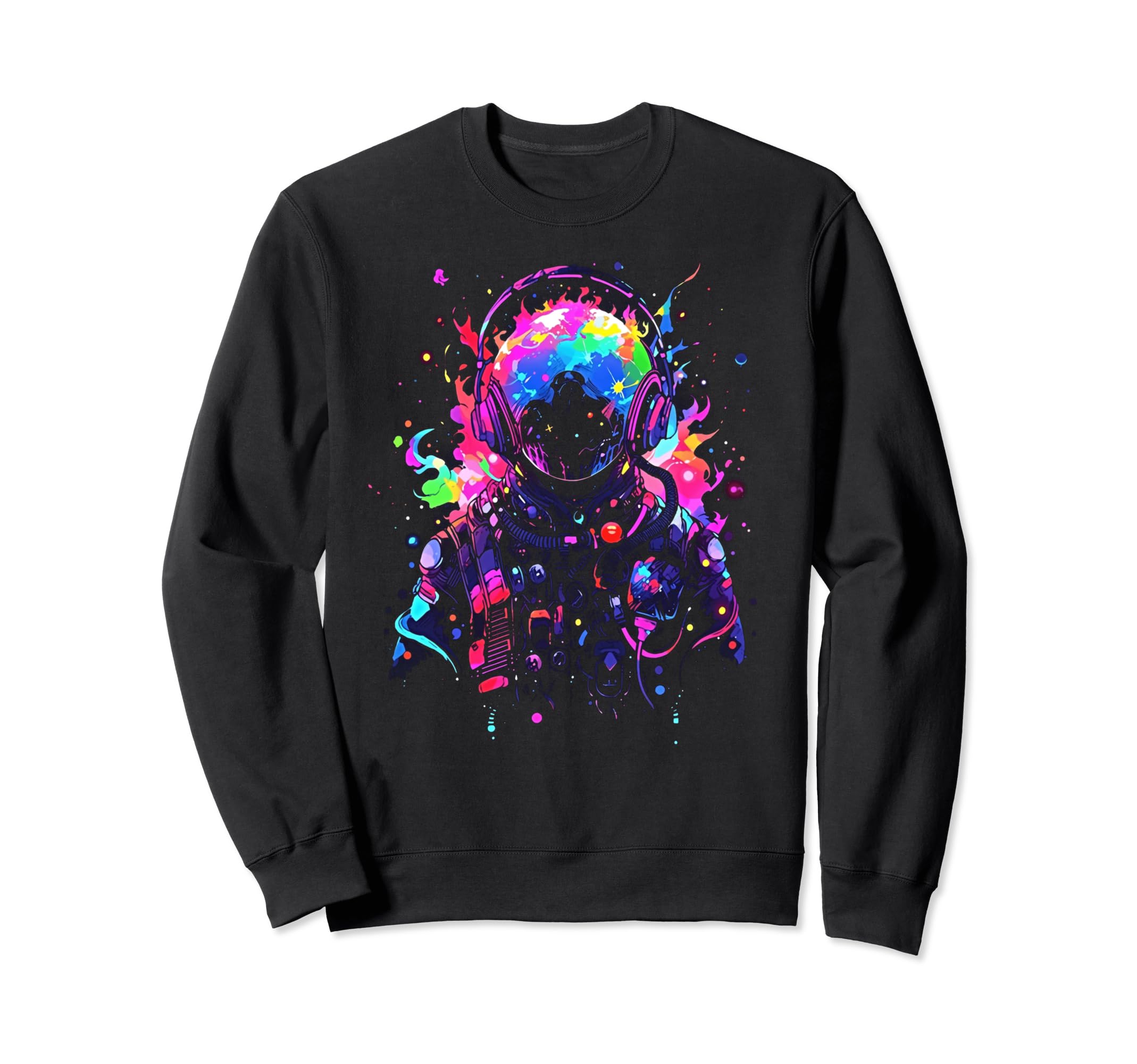 Synthwave Astronaut Cyberpunk 80S Sci Sweatshirt - Graphic Print Men Women - T-Shirt, Sweatshirt, Hoodie
