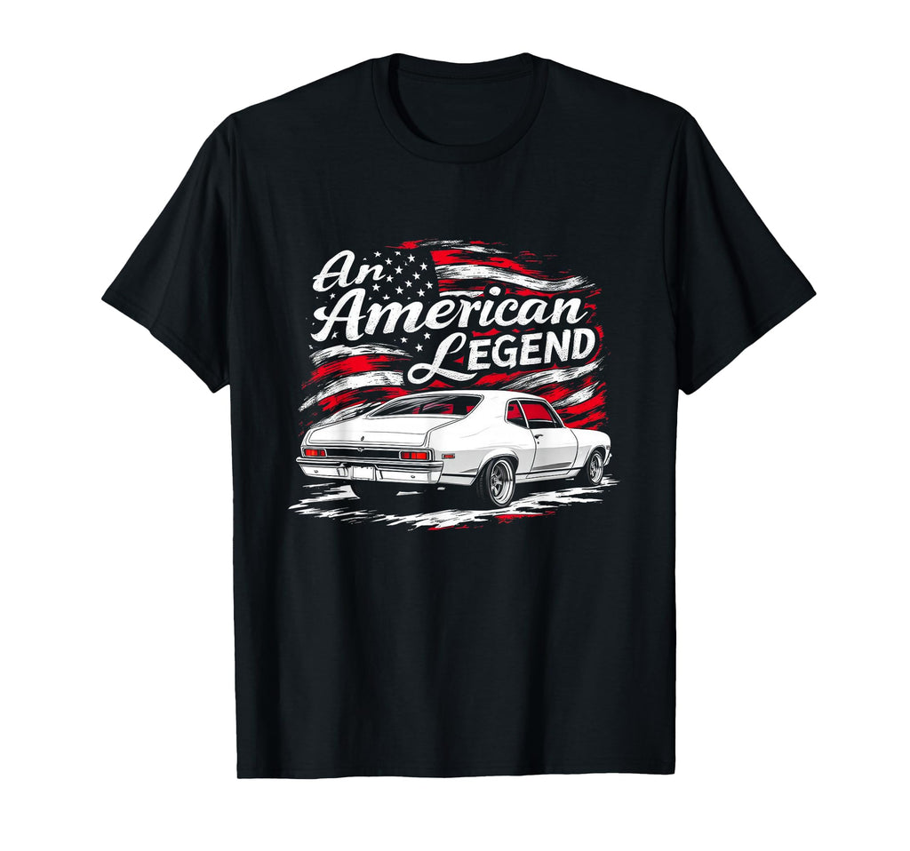 Nova Ss American Legend Usa Flag T-Shirt - Minimalist Print Men Women - T-Shirt, Sweatshirt, Hoodie