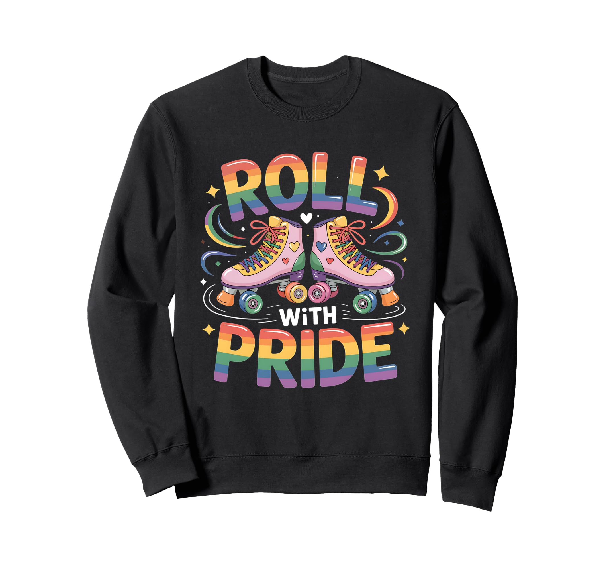 Roller Skate Roller Skating Sweatshirt - Fun Novelty Design for Adults - T-Shirt, Sweatshirt, Hoodie