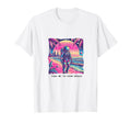 Astronaut Beach 80S Synthwave T-Shirt - Graphic Print Unisex - T-Shirt, Sweatshirt, Hoodie