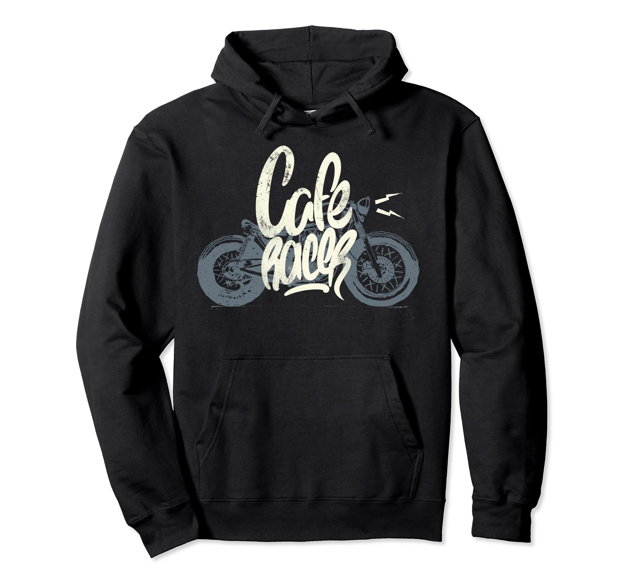 Cafe Racer Motorcycle Custom Bobber Hoodie - Custom Art Print for Adults - T-Shirt, Sweatshirt, Hoodie