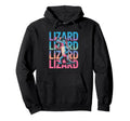 Lizard 80S Vaporwave Reptile Aesthetic Hoodie - Novelty Apparel Men Women - T-Shirt, Sweatshirt, Hoodie