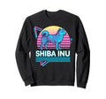 Shiba Inu Synthwave Aesthetic Dog Sweatshirt - Streetwear Style Men Women - T-Shirt, Sweatshirt, Hoodie