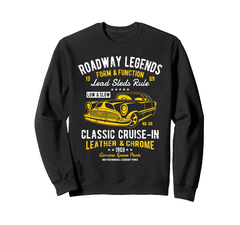 Automotive Nostalgia Car Cruise Sweatshirt - Unique Graphic Men Women - T-Shirt, Sweatshirt, Hoodie