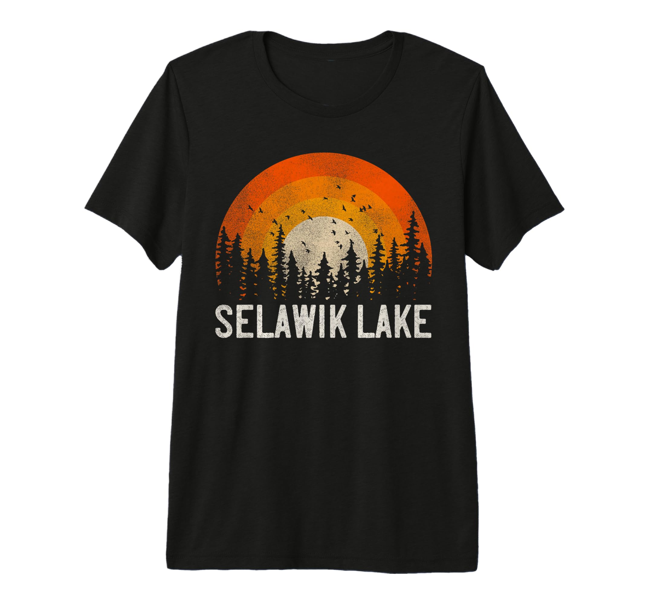 Selawik Lake 70S 80S Tri Blend T-Shirt - Minimalist Print for Adults - T-Shirt, Sweatshirt, Hoodie