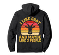 Funny Farm Animal Goats Lover Sunset Hoodie - Unique Graphic Men Women - T-Shirt, Sweatshirt, Hoodie