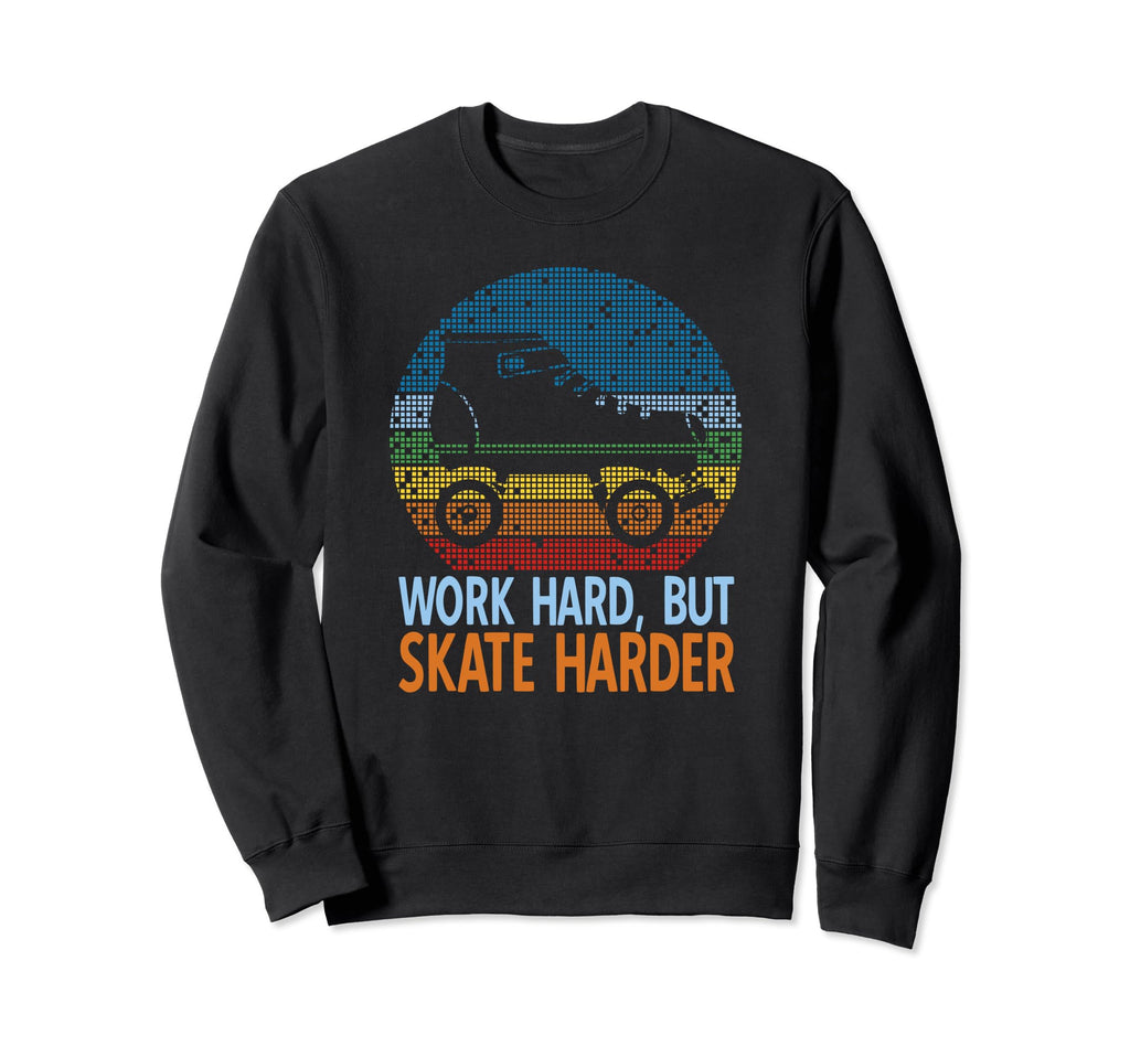 Rollerskate Disco Roller Blade Sweatshirt - Minimalist Print Men Women - T-Shirt, Sweatshirt, Hoodie