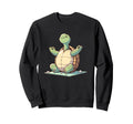 Meditation Tortoise Turtle Yoga Sweatshirt - Custom Art Print for Adults - T-Shirt, Sweatshirt, Hoodie
