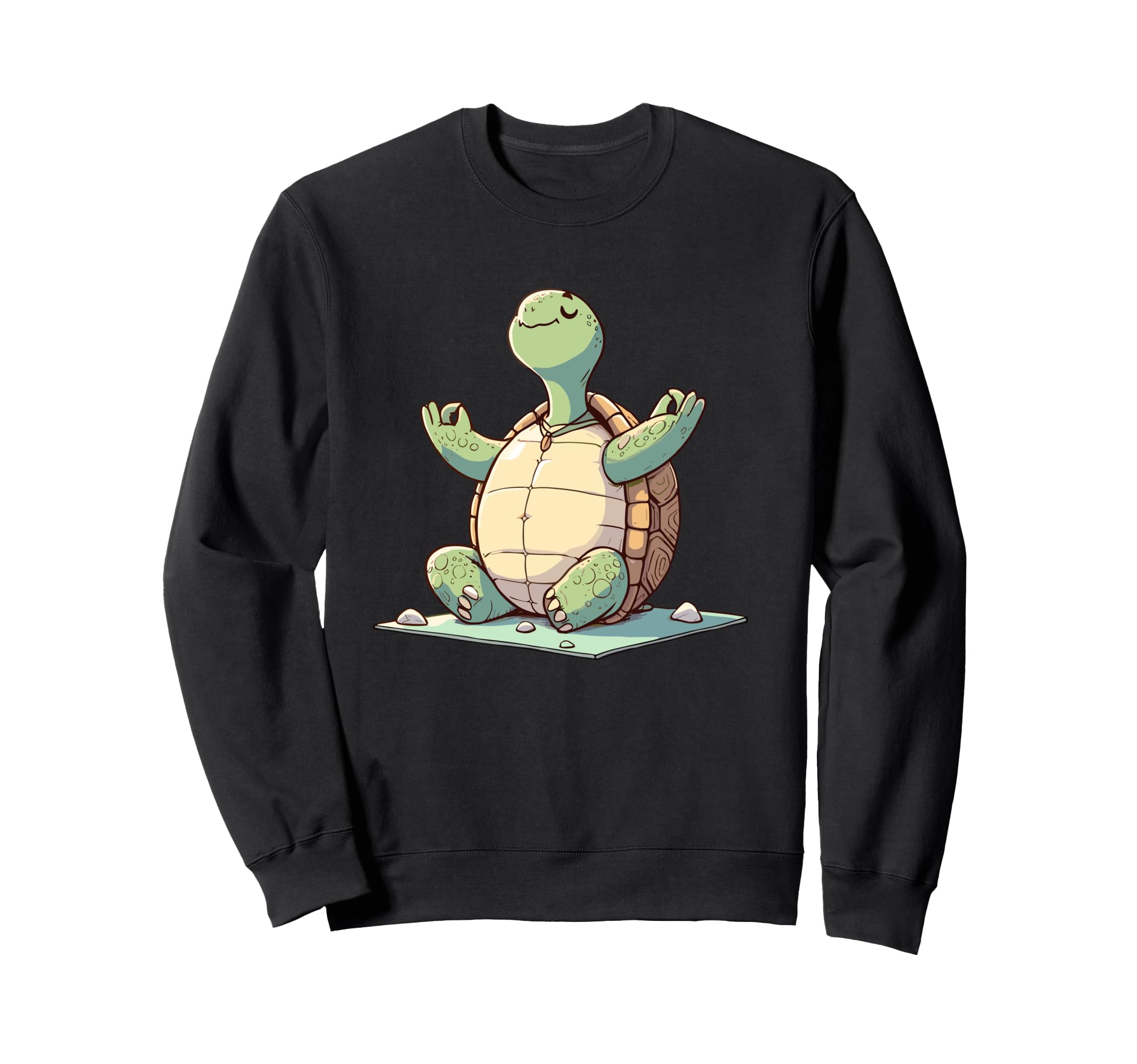 Meditation Tortoise Turtle Yoga Sweatshirt - Custom Art Print for Adults - T-Shirt, Sweatshirt, Hoodie
