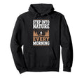Peaceful Mornings Self Love Morning Hoodie - Minimalist Print Men Women - T-Shirt, Sweatshirt, Hoodie