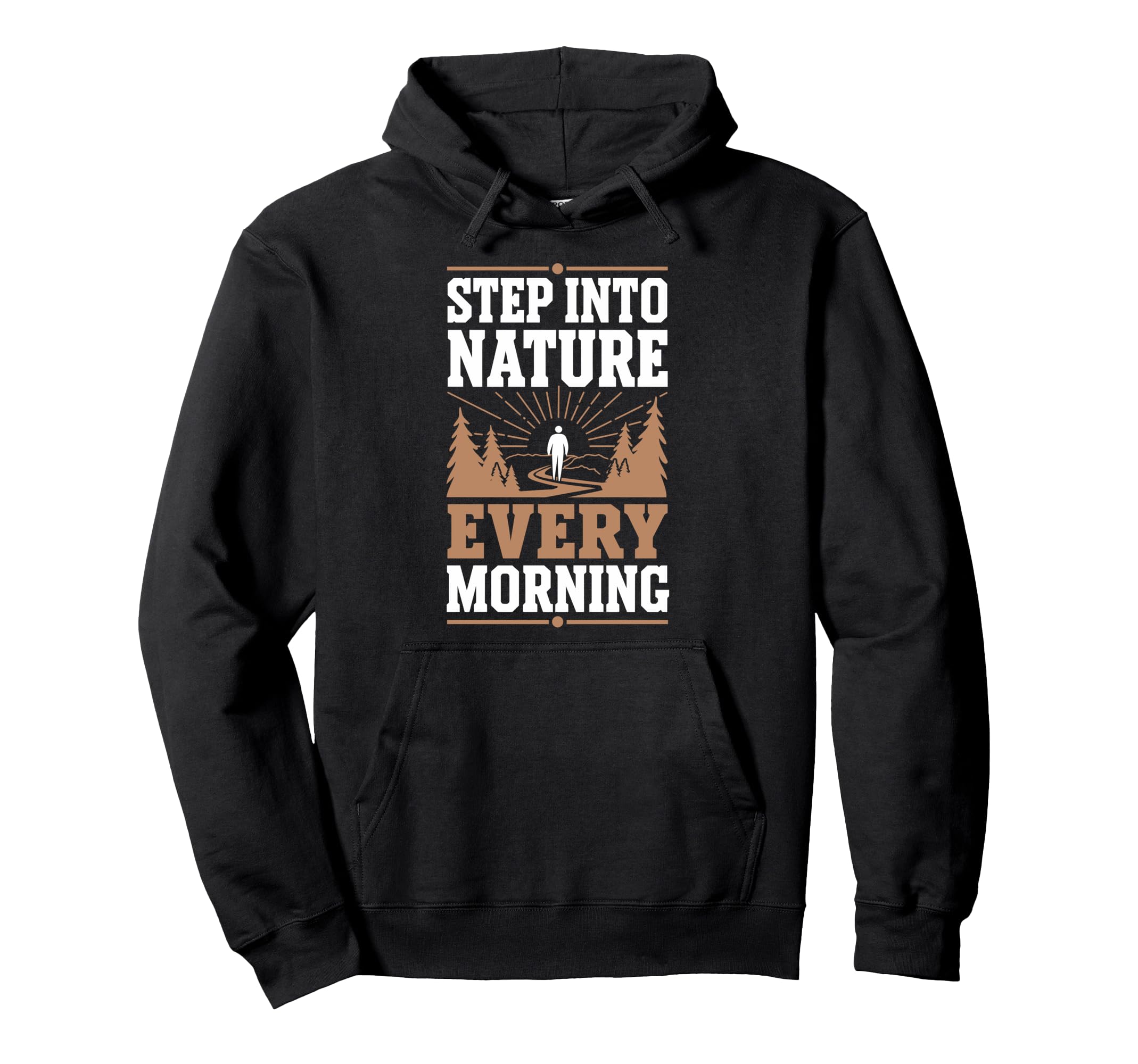 Peaceful Mornings Self Love Morning Hoodie - Minimalist Print Men Women - T-Shirt, Sweatshirt, Hoodie