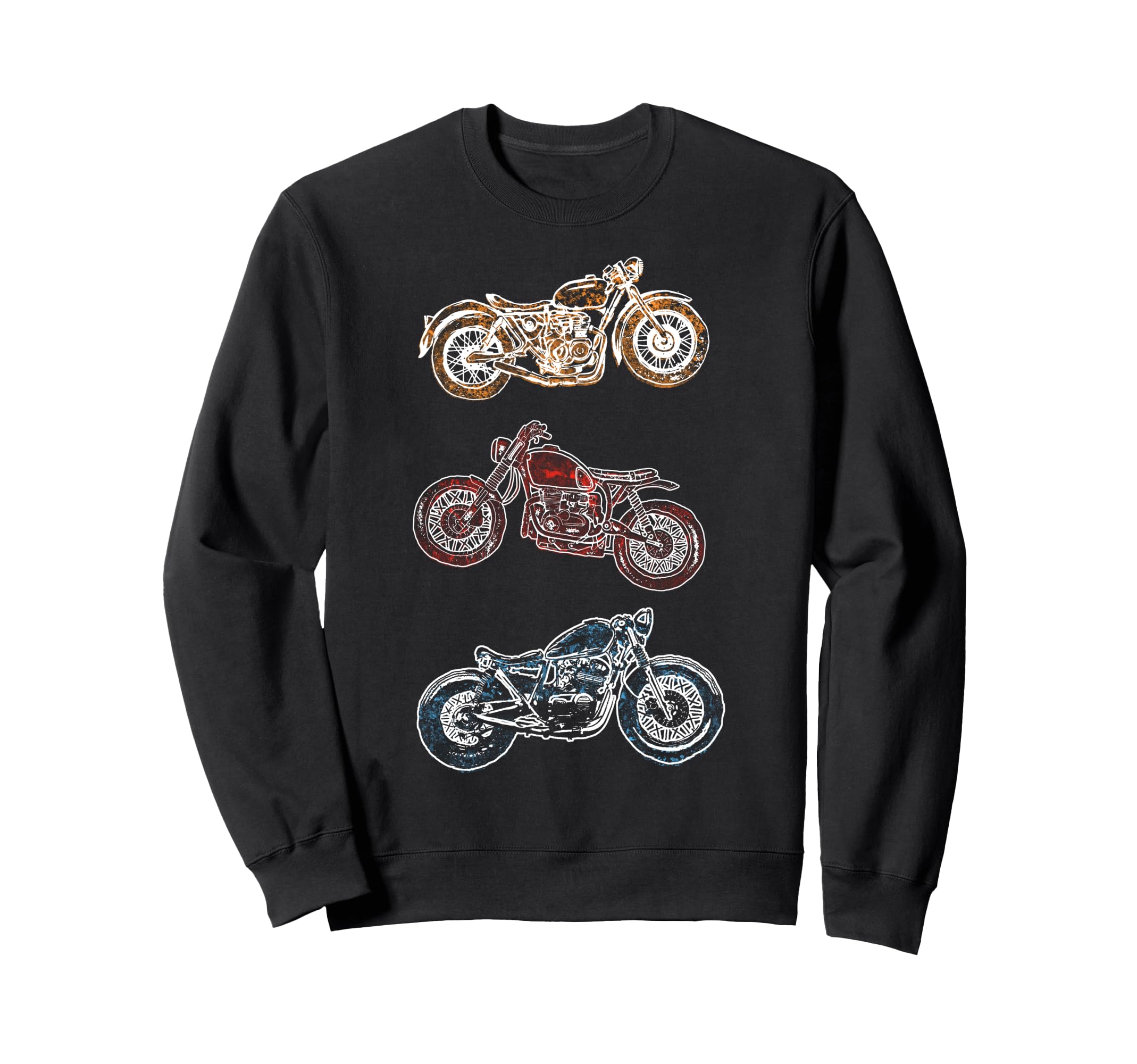 Trendy Distressed Coloured Sweatshirt - Fun Novelty Design for Adults - T-Shirt, Sweatshirt, Hoodie