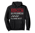 Motorcycle Biker Biker Progress Hoodie - Custom Art Print for Adults - T-Shirt, Sweatshirt, Hoodie