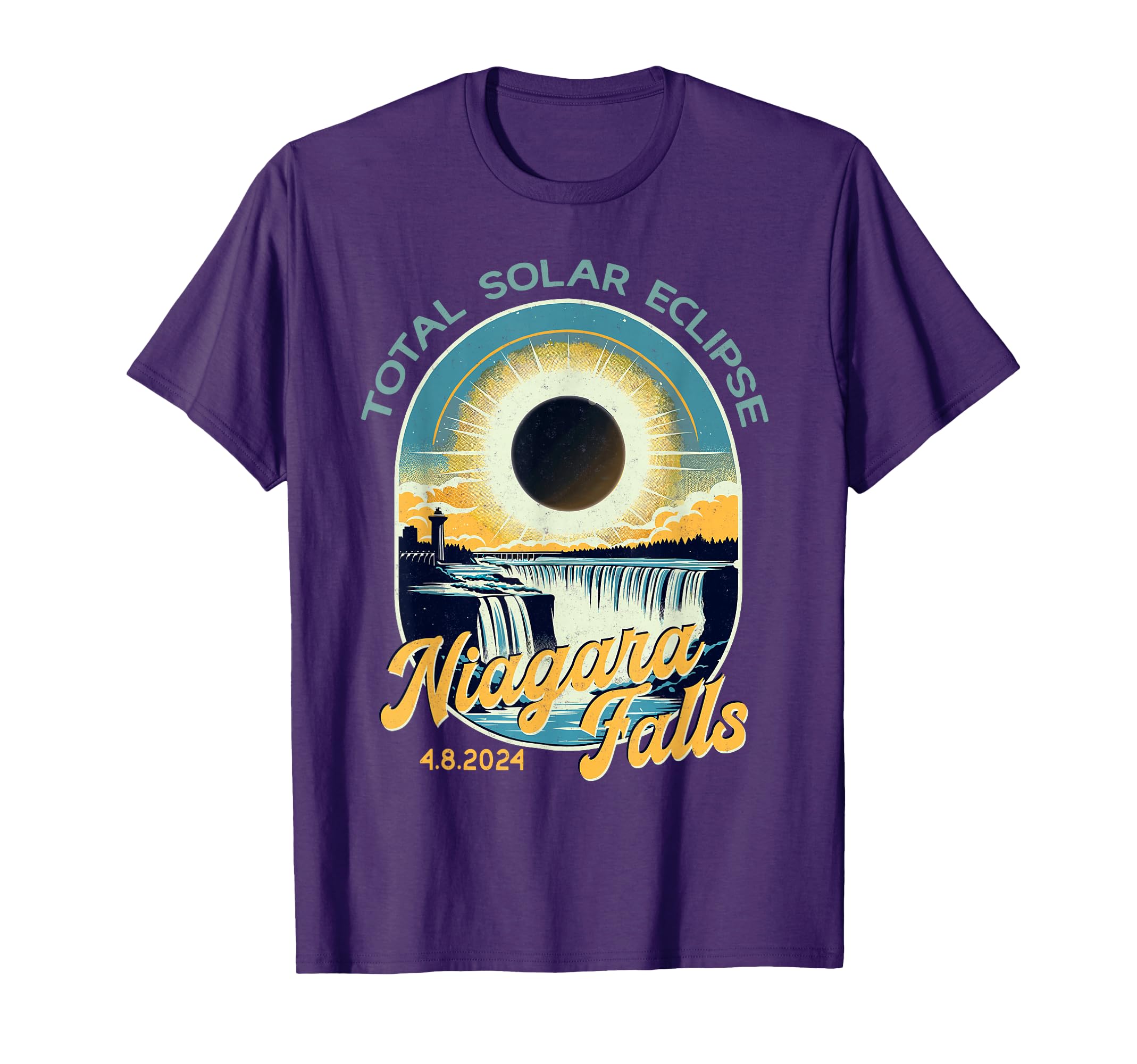 Total Solar Eclipse Niagara Falls T-Shirt - Casual Everyday Wear Unisex - T-Shirt, Sweatshirt, Hoodie