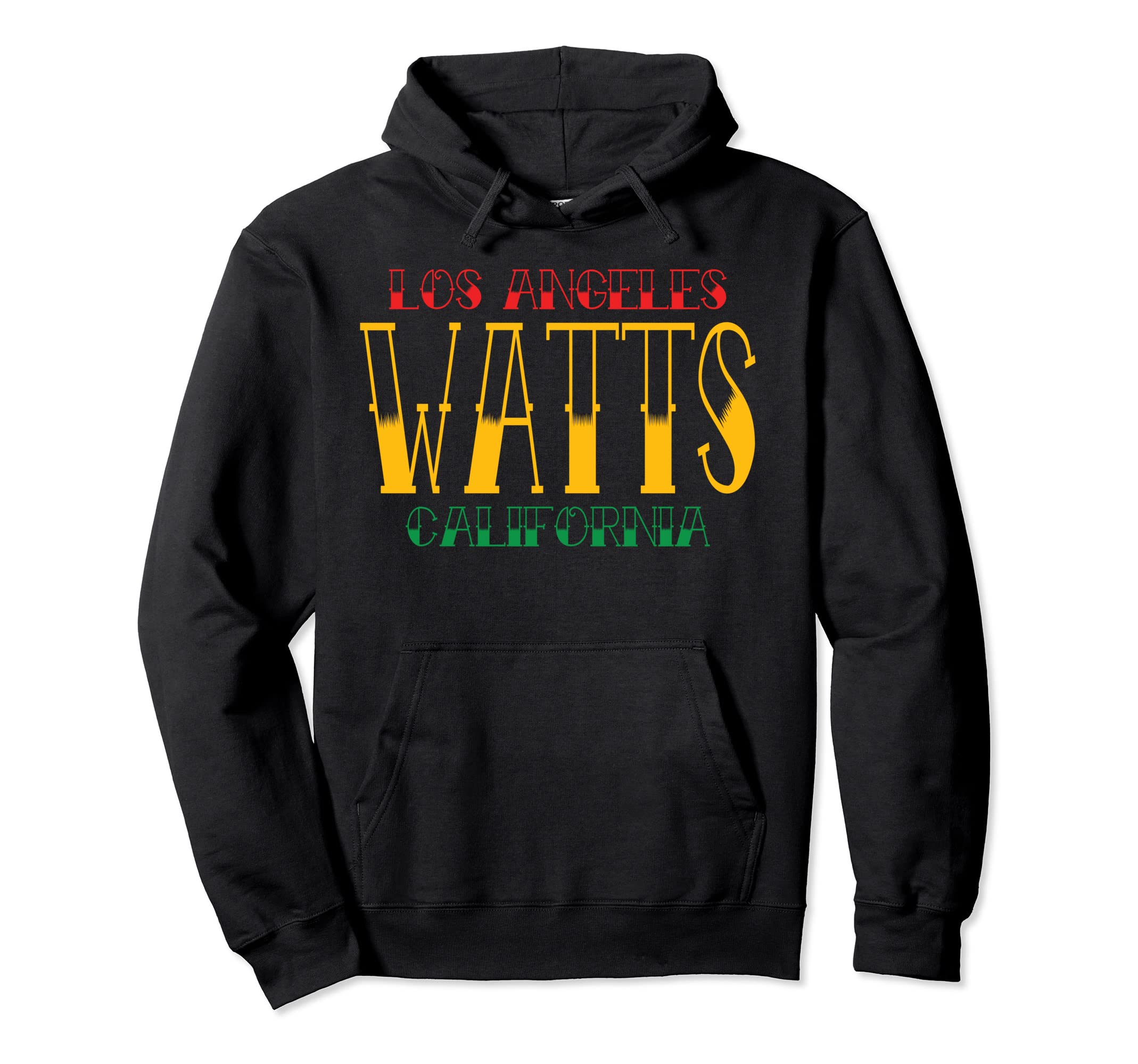 Los Angeles Watts California Tattoo Hoodie - Minimalist Print Men Women - T-Shirt, Sweatshirt, Hoodie