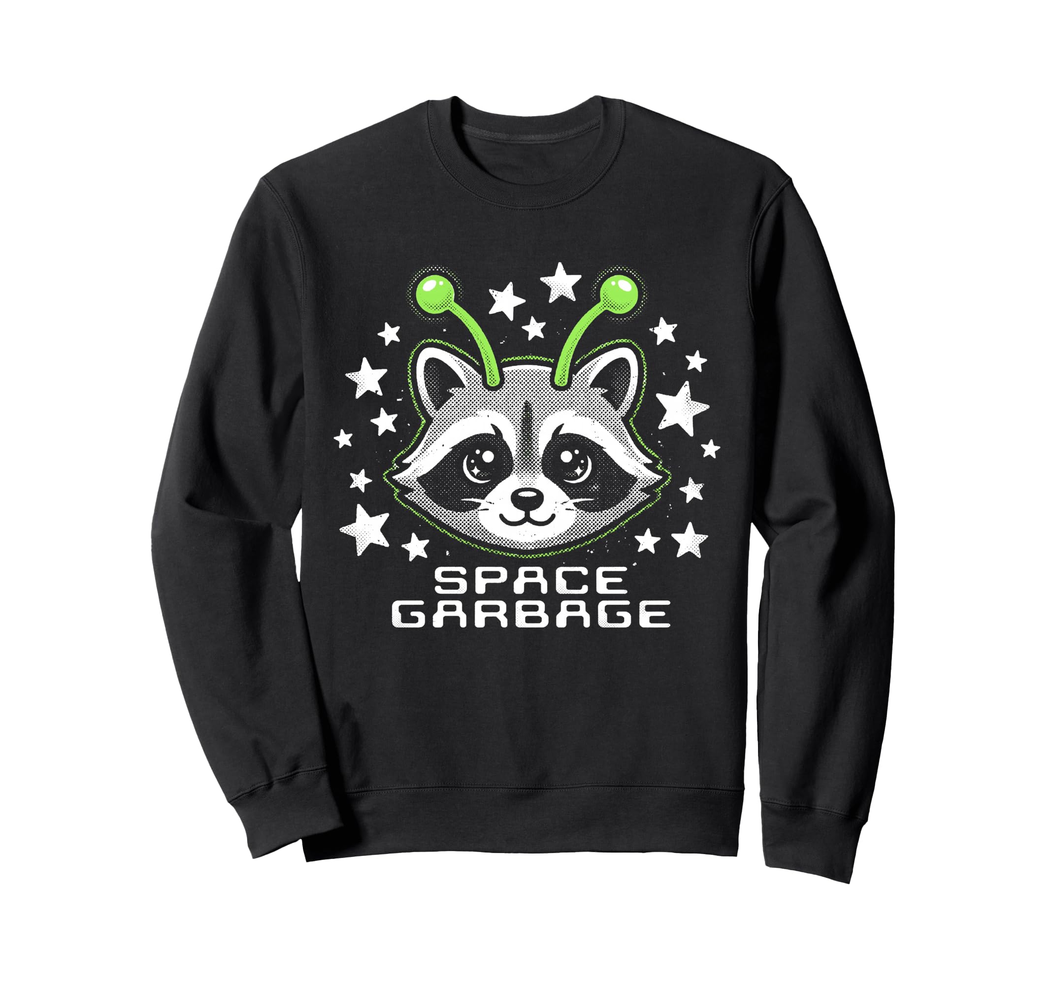 Space Garbage Raccoon Alien Sweatshirt - Unique Graphic for Adults - T-Shirt, Sweatshirt, Hoodie