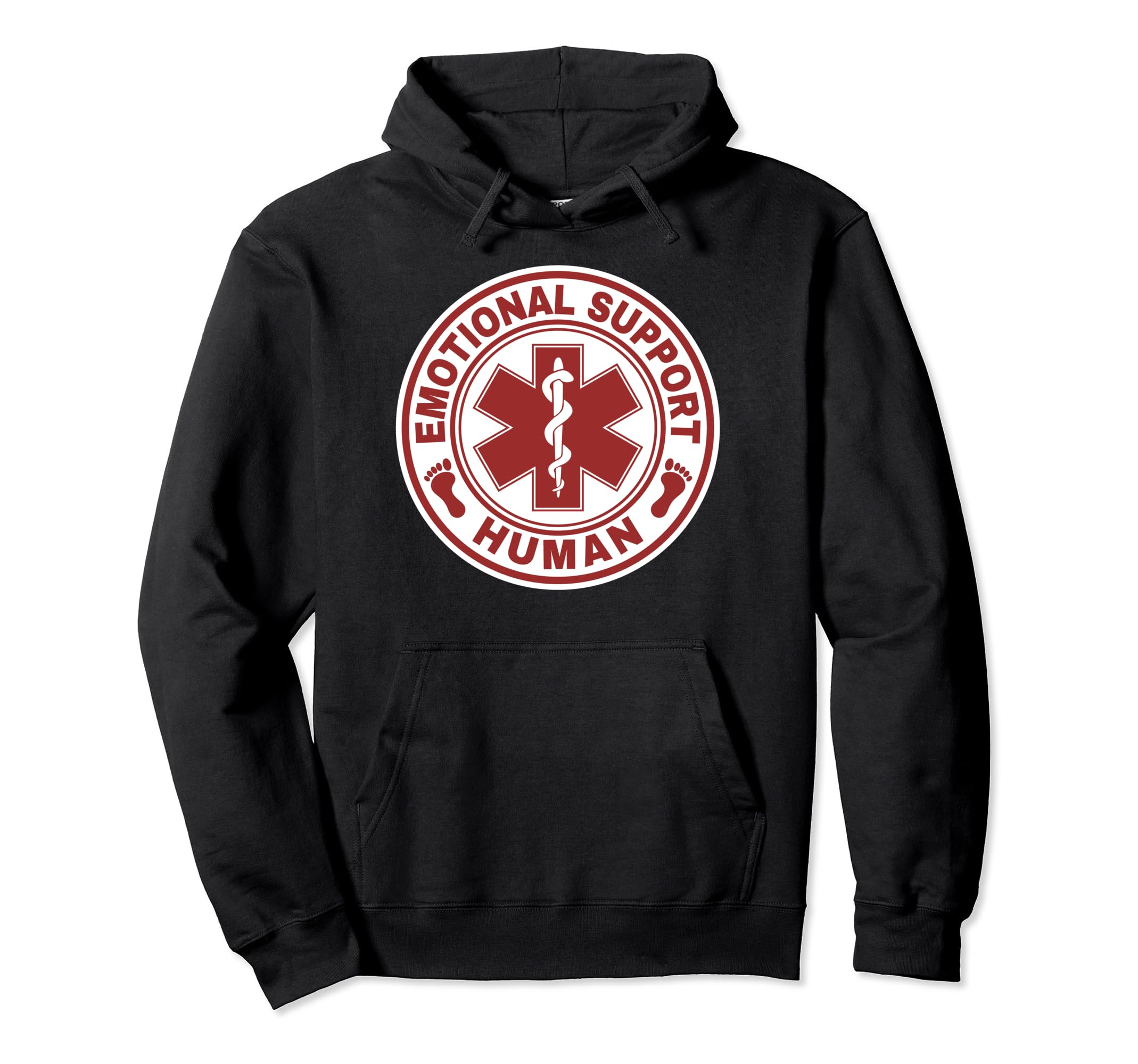 Emotional Support Human Hoodie - Custom Art Print Men Women - T-Shirt, Sweatshirt, Hoodie