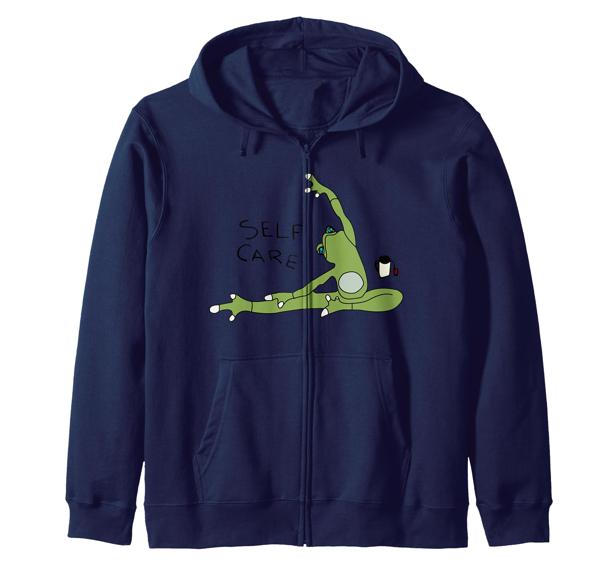 Peace Love Self Care Frog Doing Yoga T-Shirt - Streetwear Style Men Women - T-Shirt, Sweatshirt, Hoodie