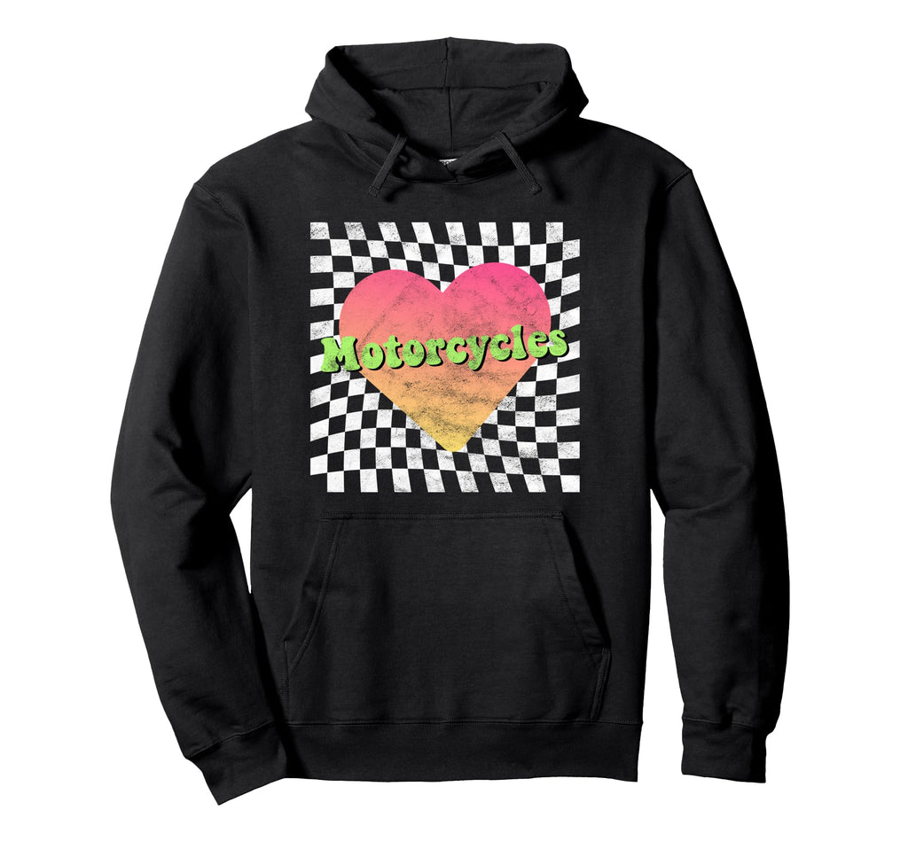 Motorcycles Motorcycle Lover Heart Hoodie - Minimalist Print Unisex - T-Shirt, Sweatshirt, Hoodie