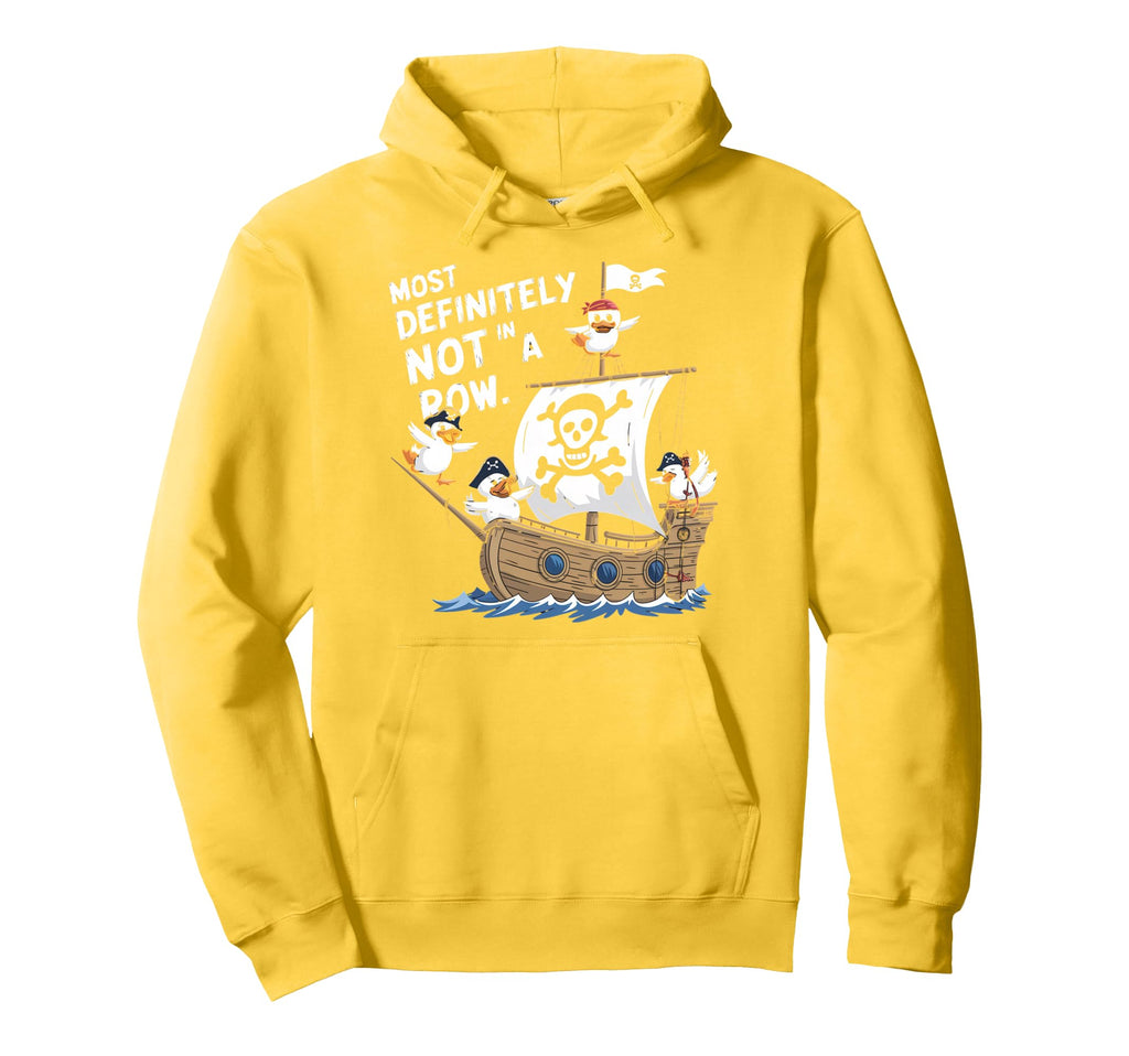 Duck Most Definitely Not All Row Mental Hoodie - Trendy Graphic Unisex - T-Shirt, Sweatshirt, Hoodie