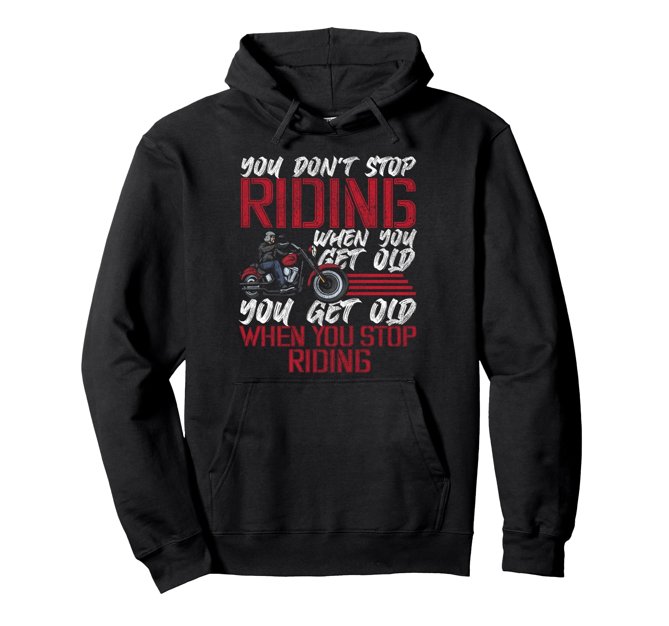 Motorcycle Biker Retired Grandpa Hoodie - Novelty Apparel Men Women - T-Shirt, Sweatshirt, Hoodie
