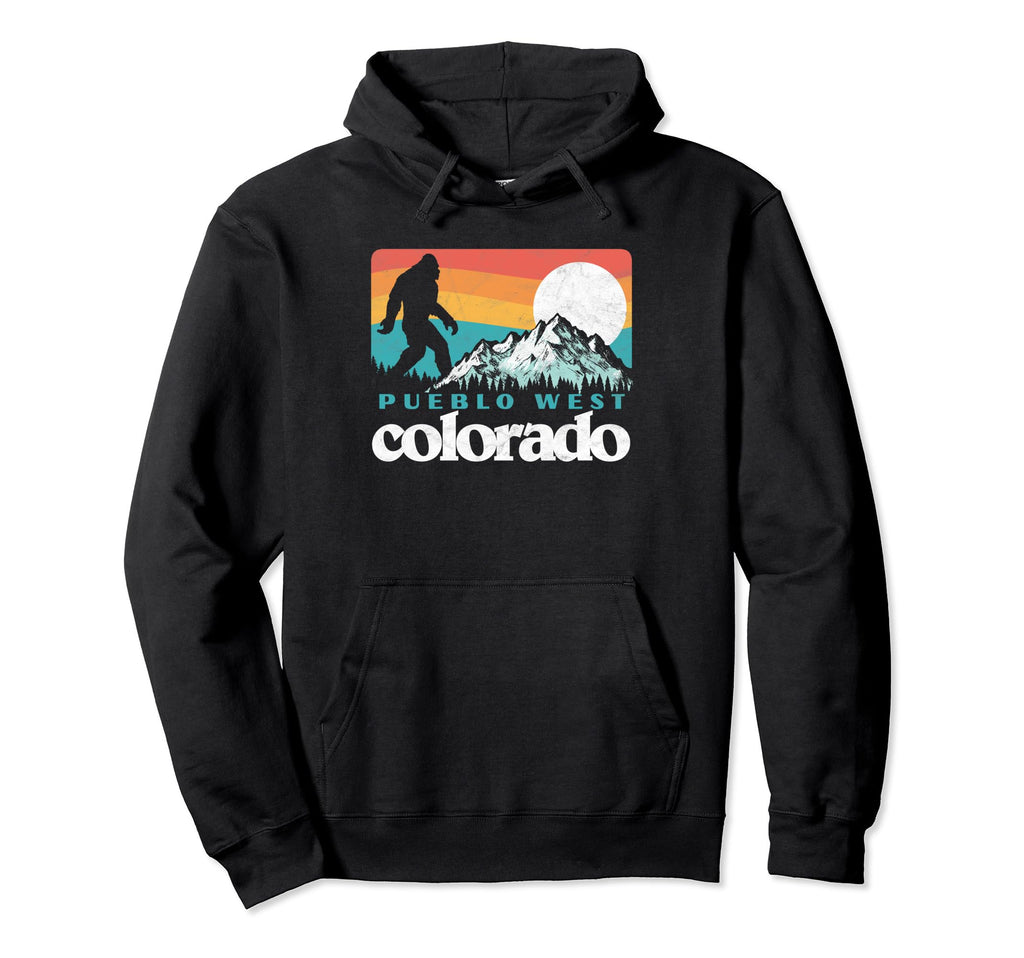 Pueblo West Colorado 80S Bigfoot Hoodie - Casual Everyday Wear Unisex - T-Shirt, Sweatshirt, Hoodie