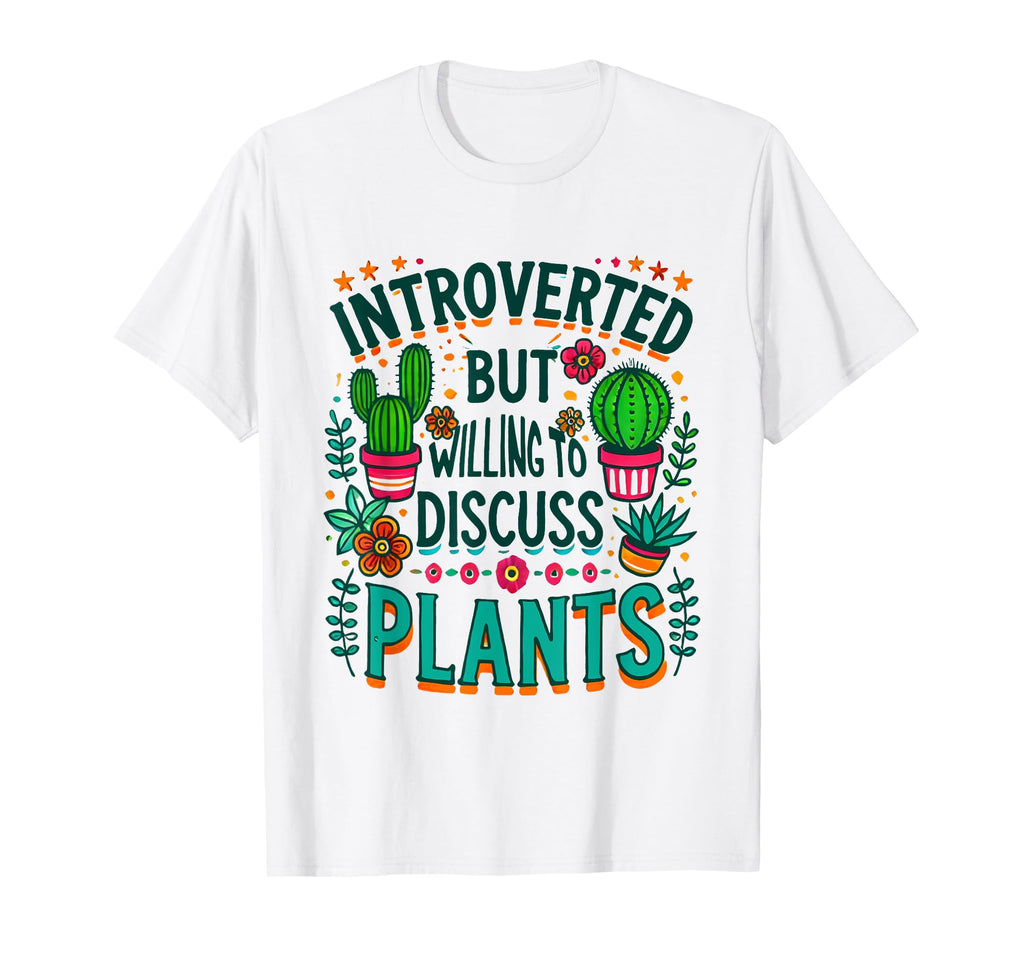 Introverted But Willing To Discuss T-Shirt - Fun Novelty Design for Adults - T-Shirt, Sweatshirt, Hoodie
