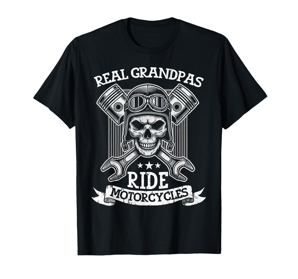 Real Grandpas Ride Motorcycles T-Shirt - Novelty Apparel for Adults - T-Shirt, Sweatshirt, Hoodie