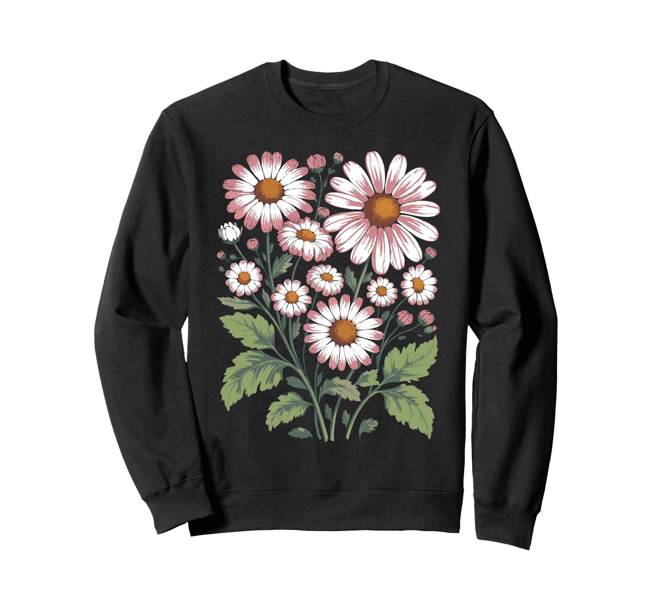 Wildflowers Flowers Pattern Summer Sweatshirt - Graphic Print for Adults - T-Shirt, Sweatshirt, Hoodie
