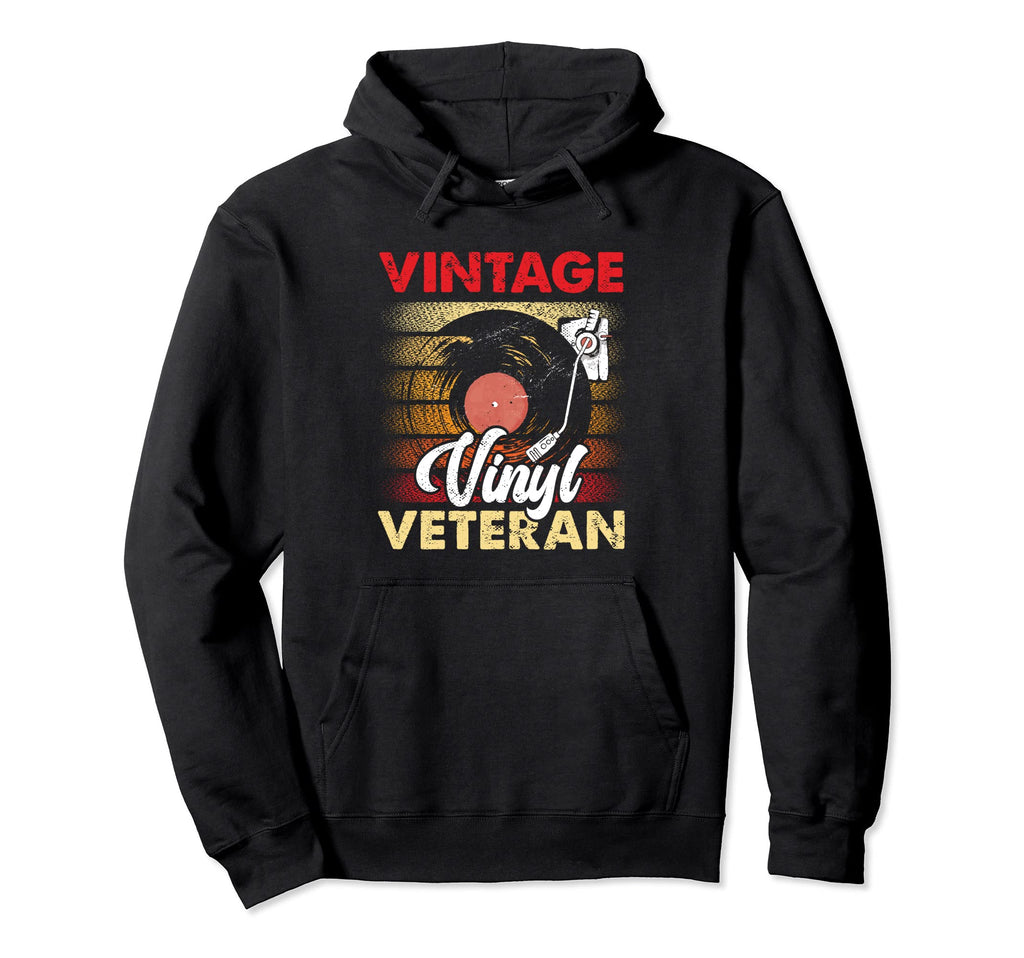 Vinyl Veteran Hoodie - Casual Everyday Wear for Adults - T-Shirt, Sweatshirt, Hoodie