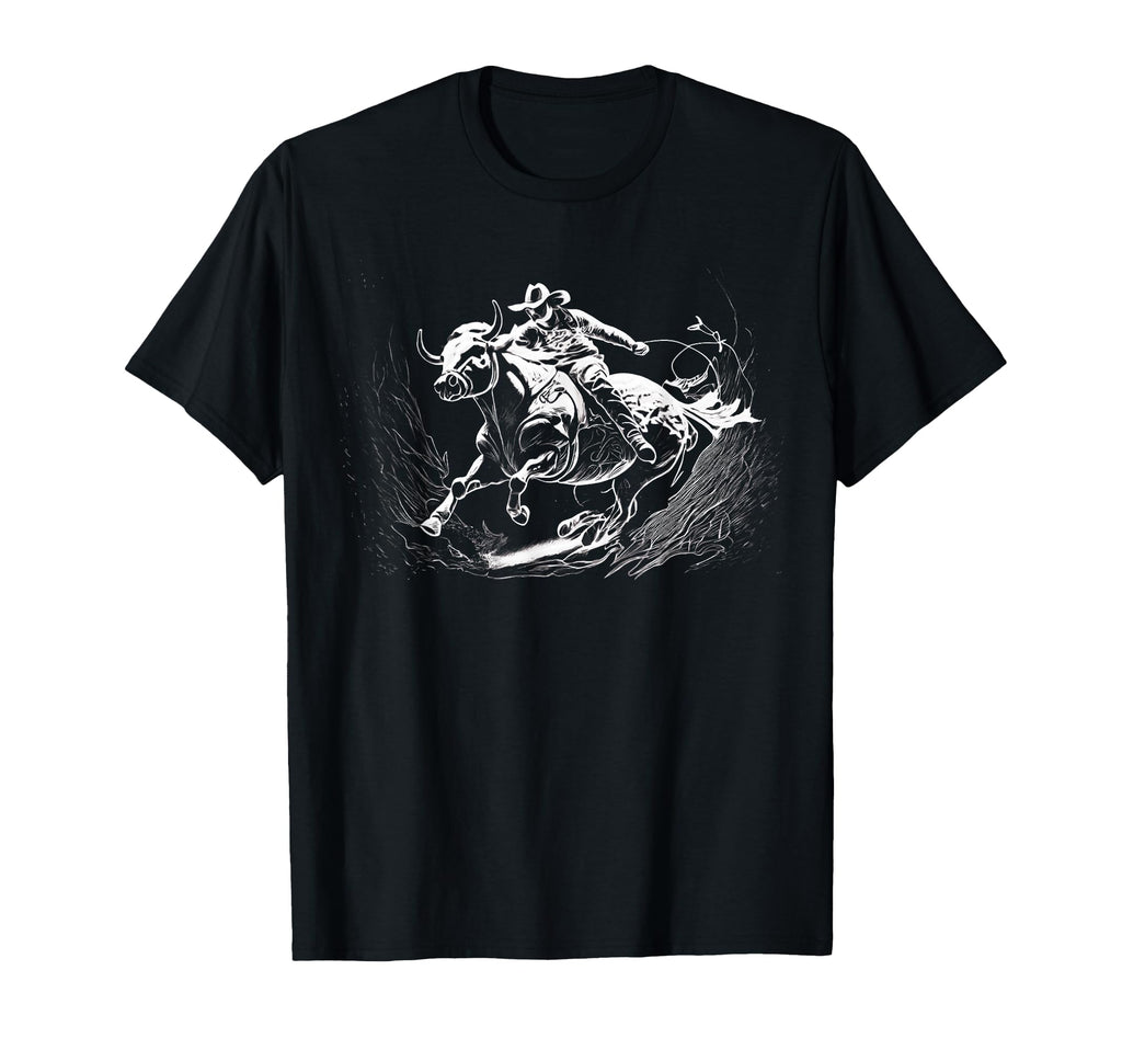 Cowboy Rodeo Horse Riding Usa Cowboy T-Shirt - Casual Everyday Wear Unisex - T-Shirt, Sweatshirt, Hoodie