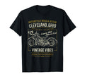 Cleveland Ohio Motorcycle Adventure T-Shirt - Minimalist Print Men Women - T-Shirt, Sweatshirt, Hoodie