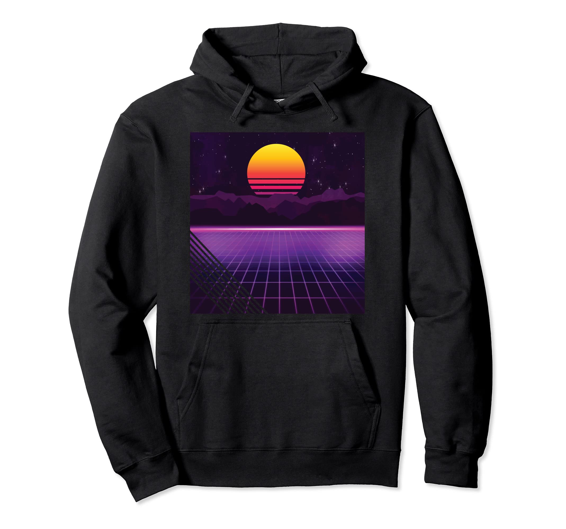 Outrun Synthwave Vaporwave Aesthetic Hoodie - Casual Everyday Wear Unisex - T-Shirt, Sweatshirt, Hoodie