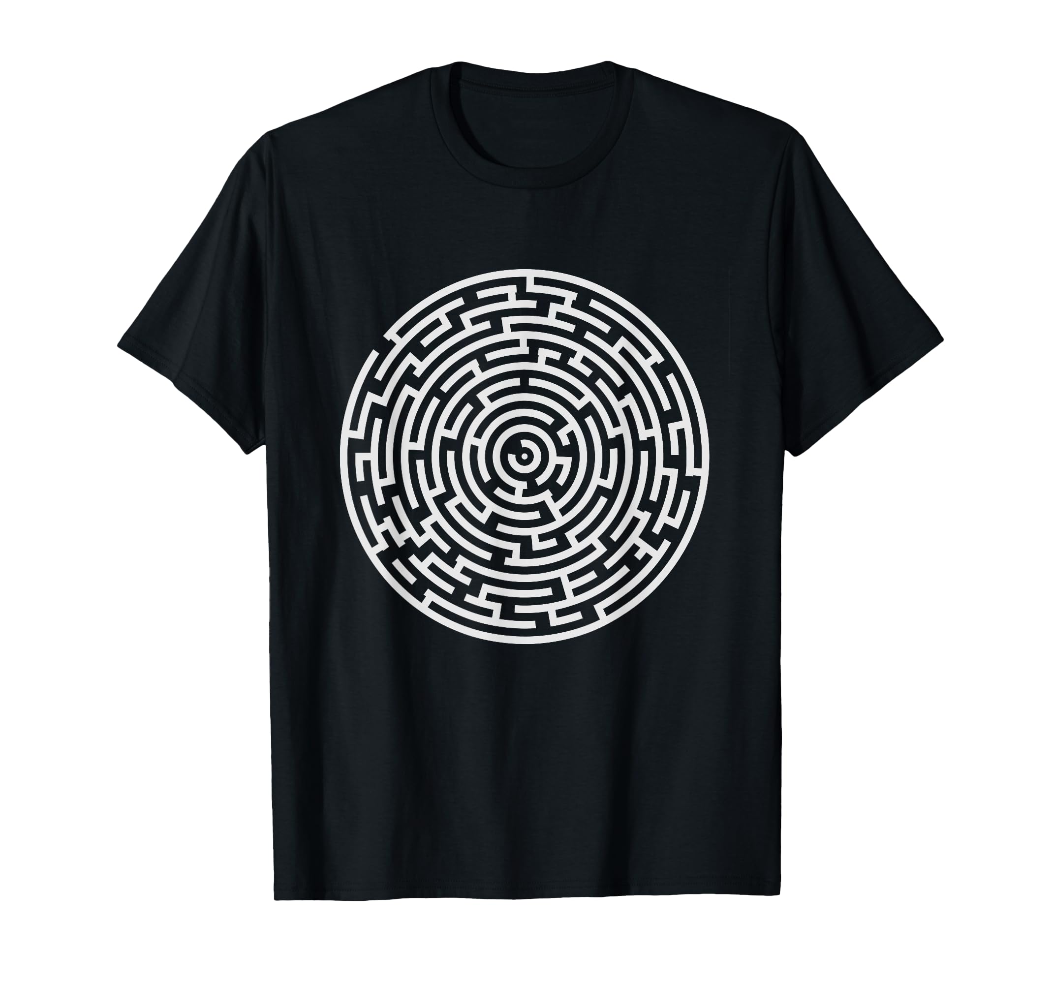 Spiritual Labyrinth Maze Star Yoga T-Shirt - Graphic Print Unisex - T-Shirt, Sweatshirt, Hoodie