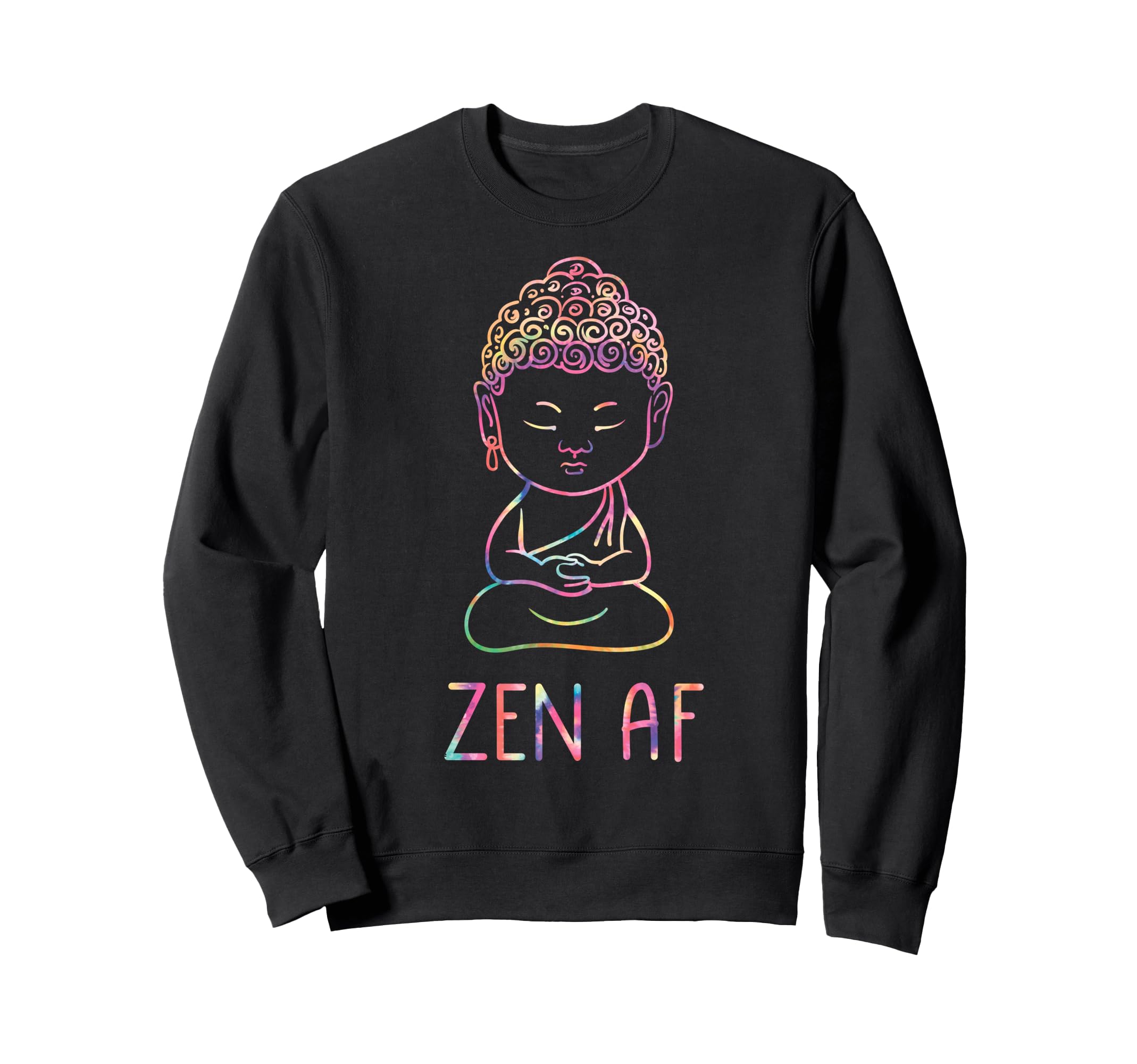 Funny Yoga Buddha Lotus Pose Sweatshirt - Custom Art Print Unisex - T-Shirt, Sweatshirt, Hoodie