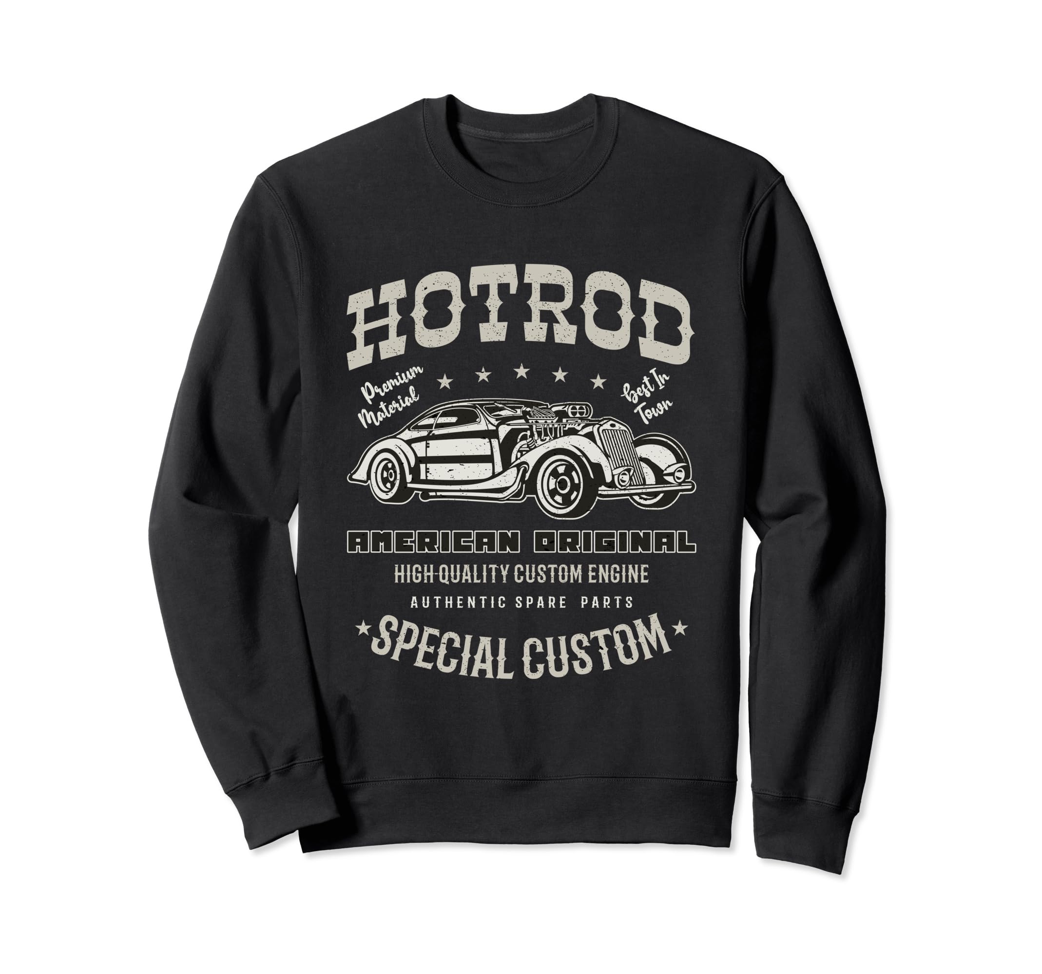 Car Hotrod American Original Gift Sweatshirt - Aesthetic Graphic for Adults - T-Shirt, Sweatshirt, Hoodie