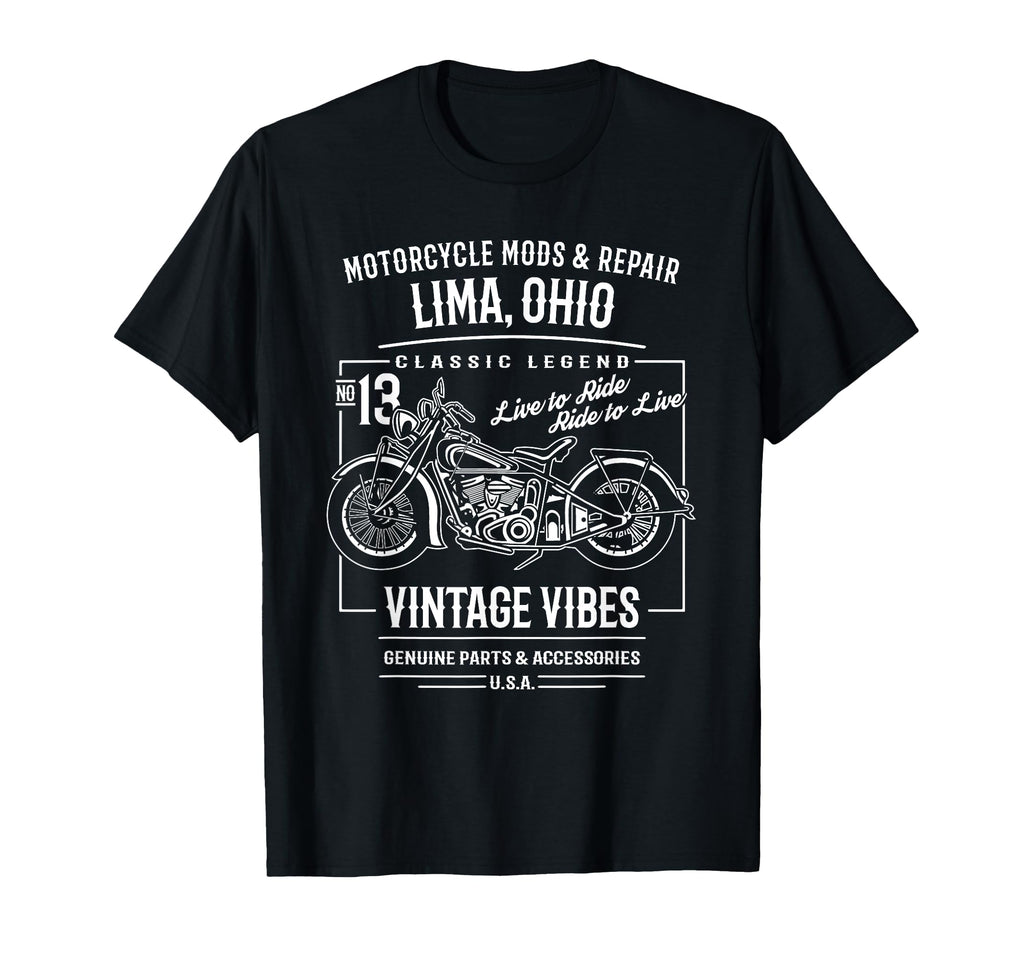 Lima Oh Usa Motorcycle Adventure T-Shirt - Streetwear Style for Adults - T-Shirt, Sweatshirt, Hoodie