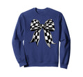 Checkered Bow Tie Flag Automobile Sweatshirt - Streetwear Style Men Women - T-Shirt, Sweatshirt, Hoodie